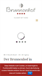 Mobile Screenshot of brunnenhof-oberstdorf.de